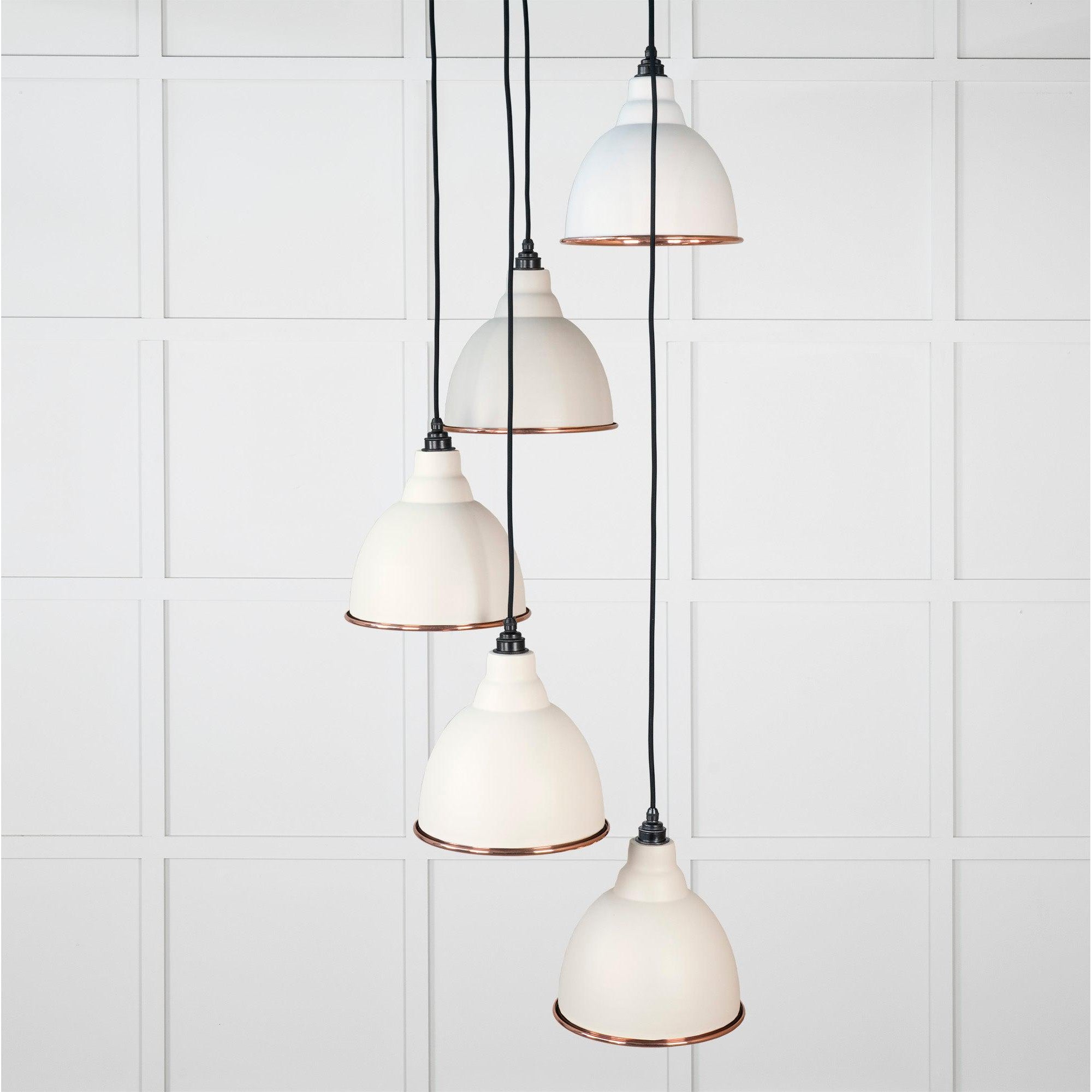 Hammered Copper Brindley Cluster Pendant in Teasel | From The Anvil-Cluster Pendants-Yester Home