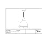 Hammered Copper Brindley Pendant | From The Anvil - Brindley - From The Anvil - Yester Home