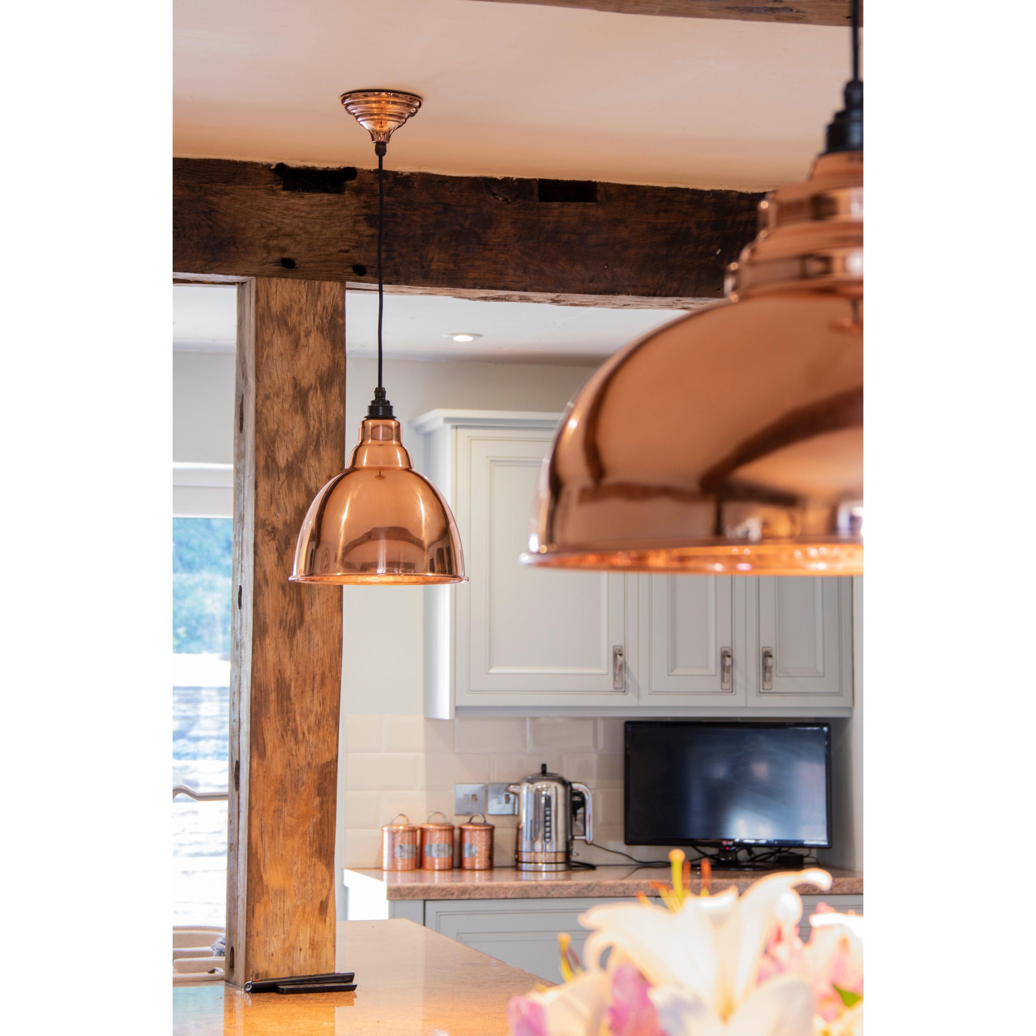 Hammered Copper Brindley Pendant | From The Anvil-Brindley-Yester Home