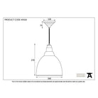 Hammered Copper Brindley Pendant | From The Anvil-Brindley-Yester Home