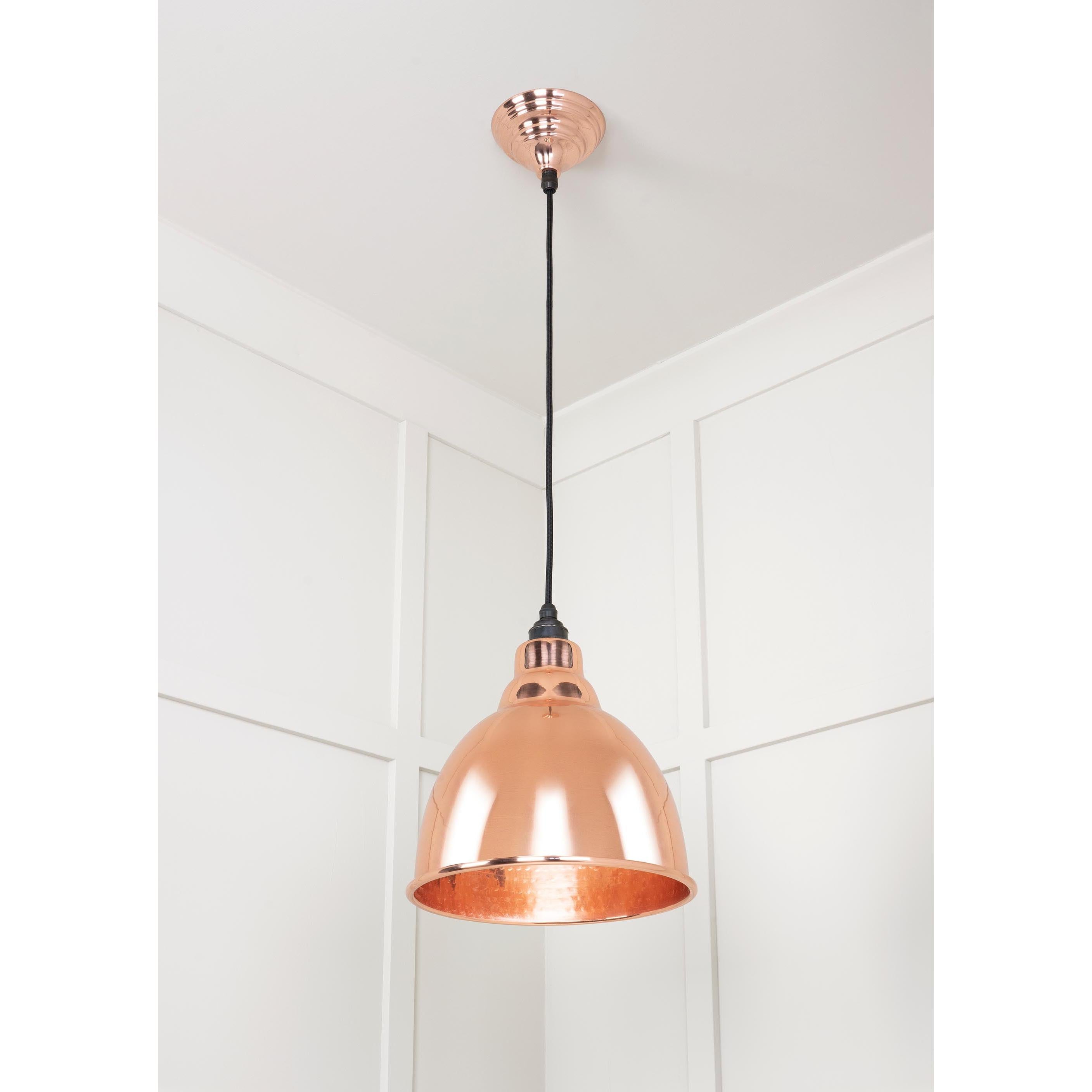 Hammered Copper Brindley Pendant | From The Anvil - Brindley - From The Anvil - Yester Home