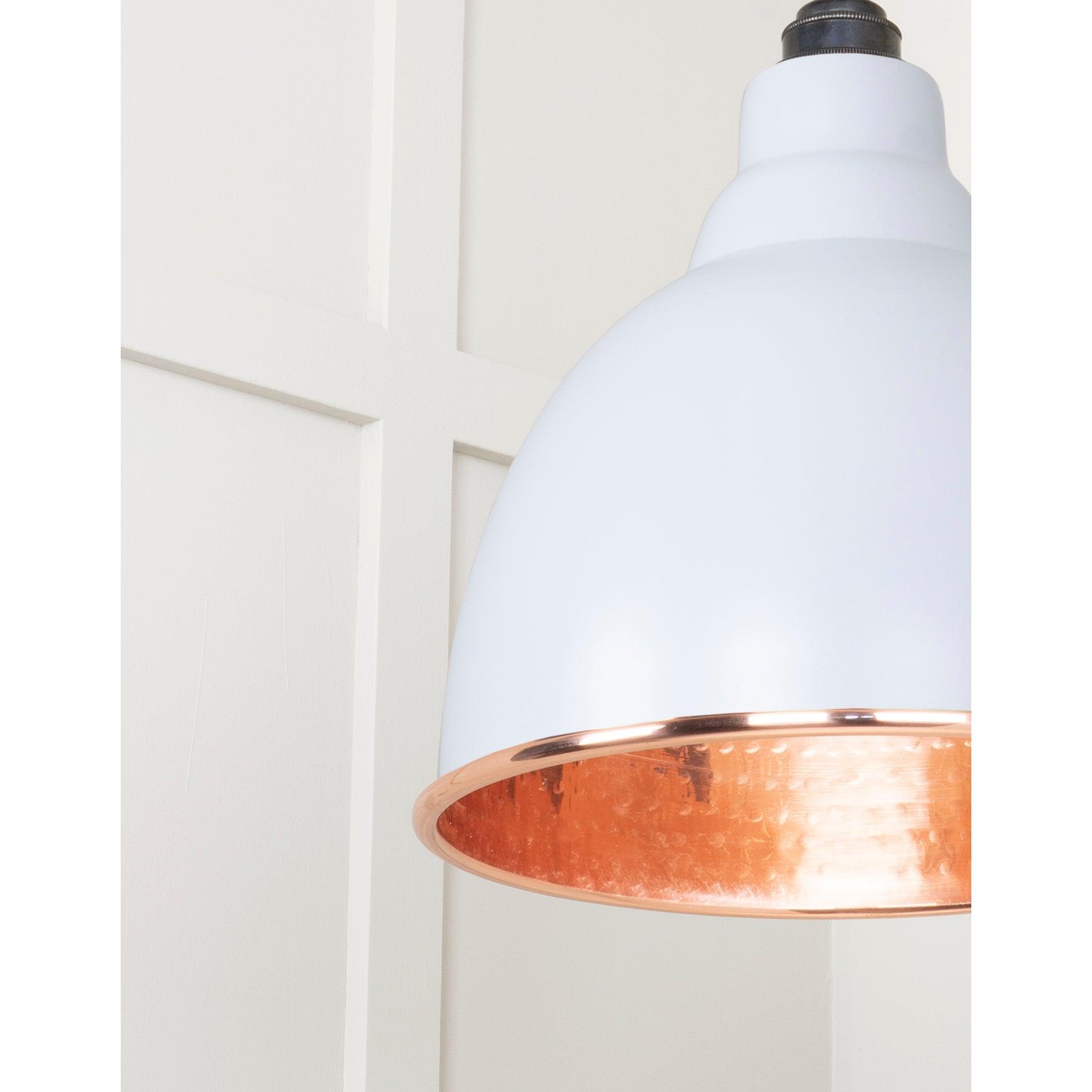 Hammered Copper Brindley Pendant in Birch | From The Anvil-Brindley-Yester Home