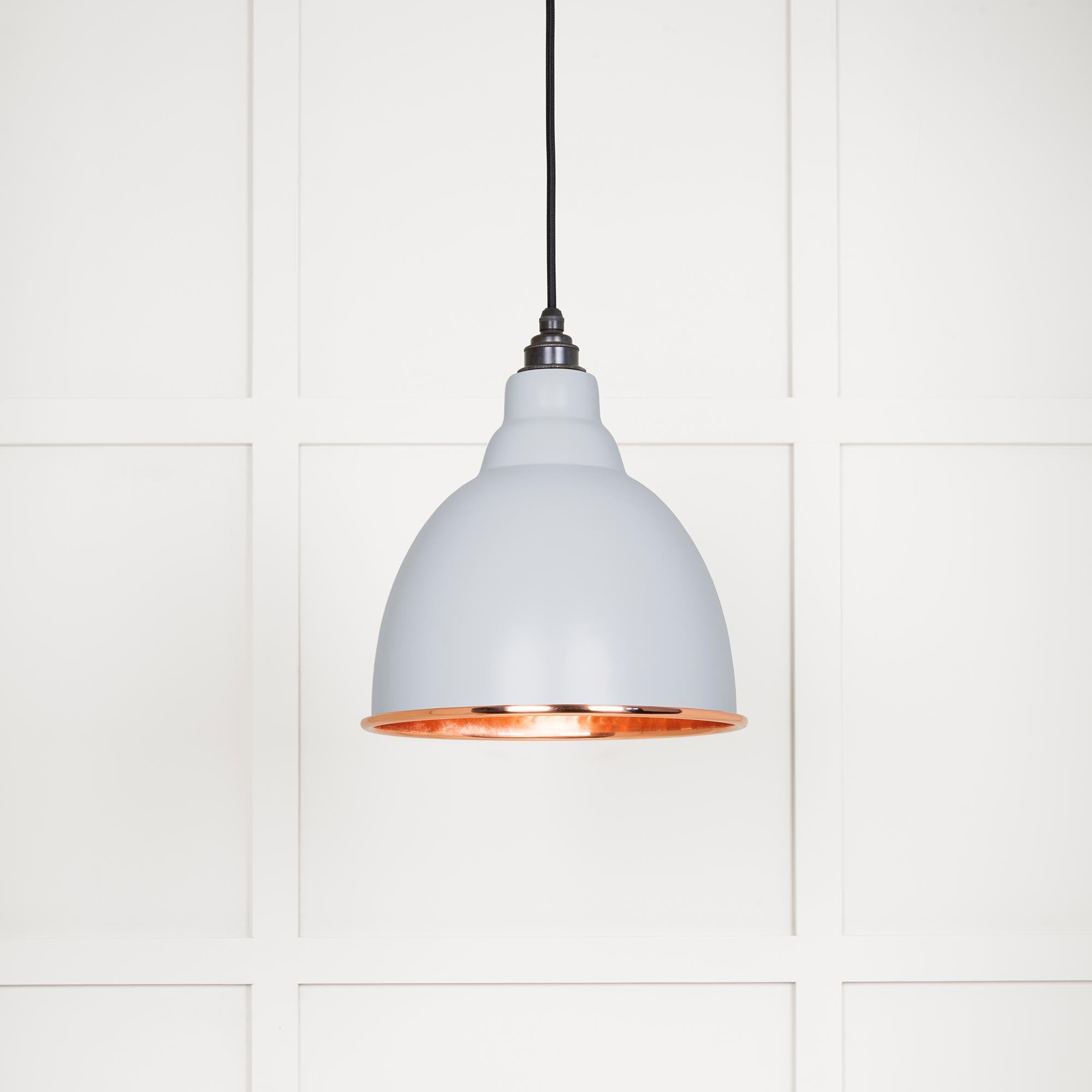 Hammered Copper Brindley Pendant in Birch | From The Anvil - Brindley - From The Anvil - Yester Home