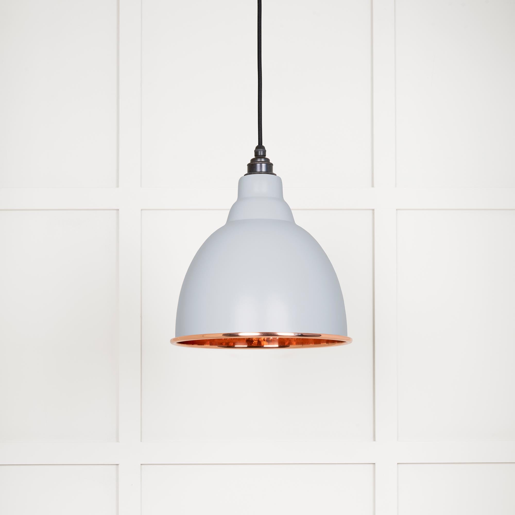 Hammered Copper Brindley Pendant in Birch | From The Anvil - Brindley - From The Anvil - Yester Home