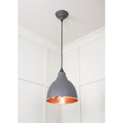 Hammered Copper Brindley Pendant in Bluff | From The Anvil - Brindley - From The Anvil - Yester Home