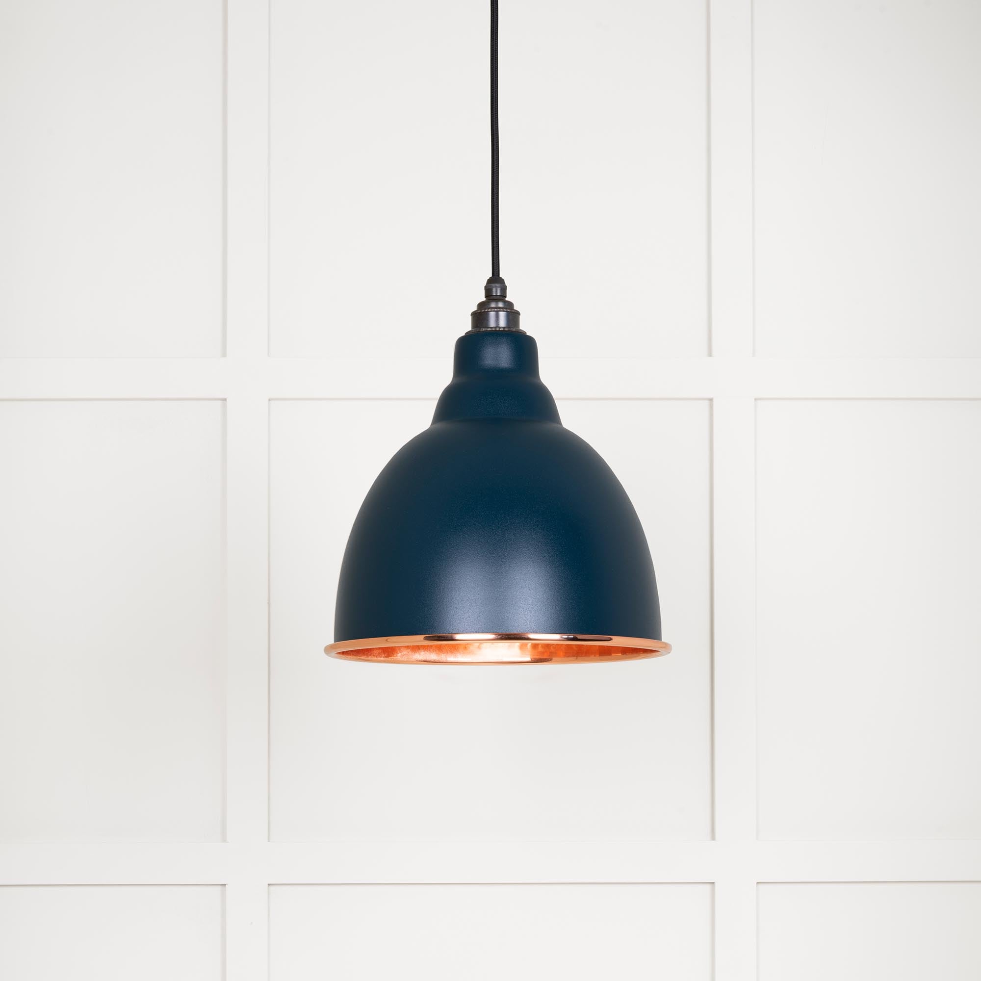 Hammered Copper Brindley Pendant in Dusk | From The Anvil - Brindley - From The Anvil - Yester Home