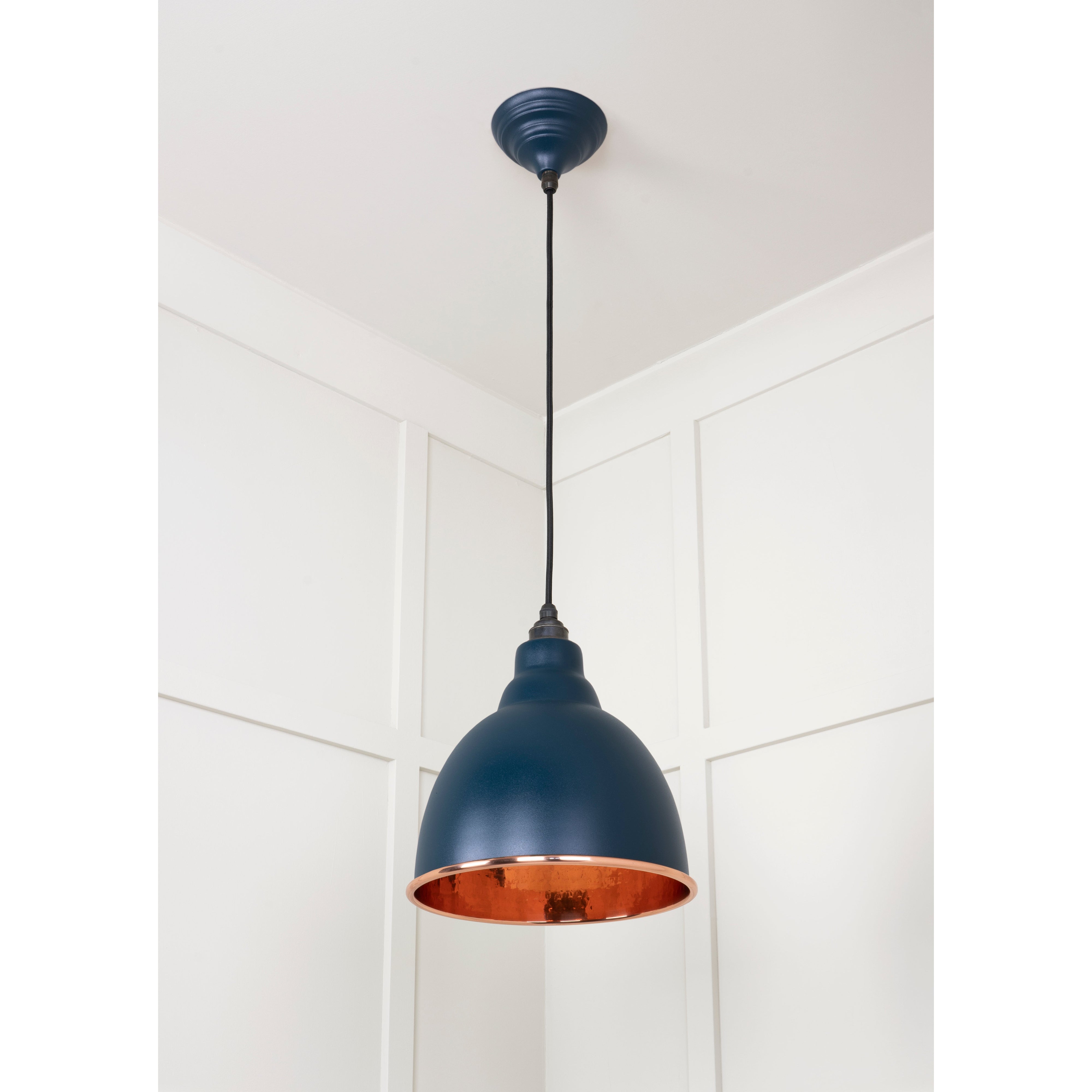 Hammered Copper Brindley Pendant in Dusk | From The Anvil-Brindley-Yester Home