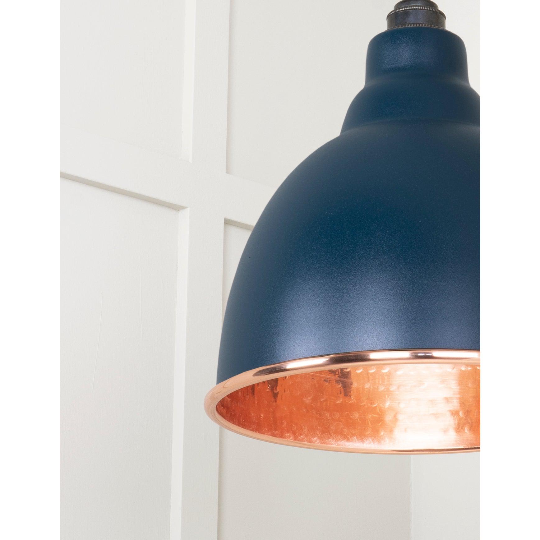 Hammered Copper Brindley Pendant in Dusk | From The Anvil-Brindley-Yester Home