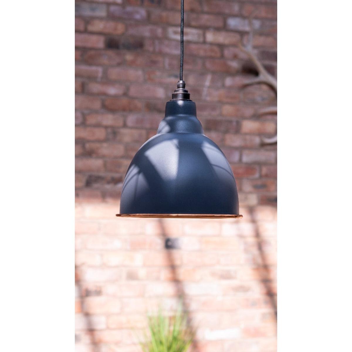 Hammered Copper Brindley Pendant in Dusk | From The Anvil-Brindley-Yester Home