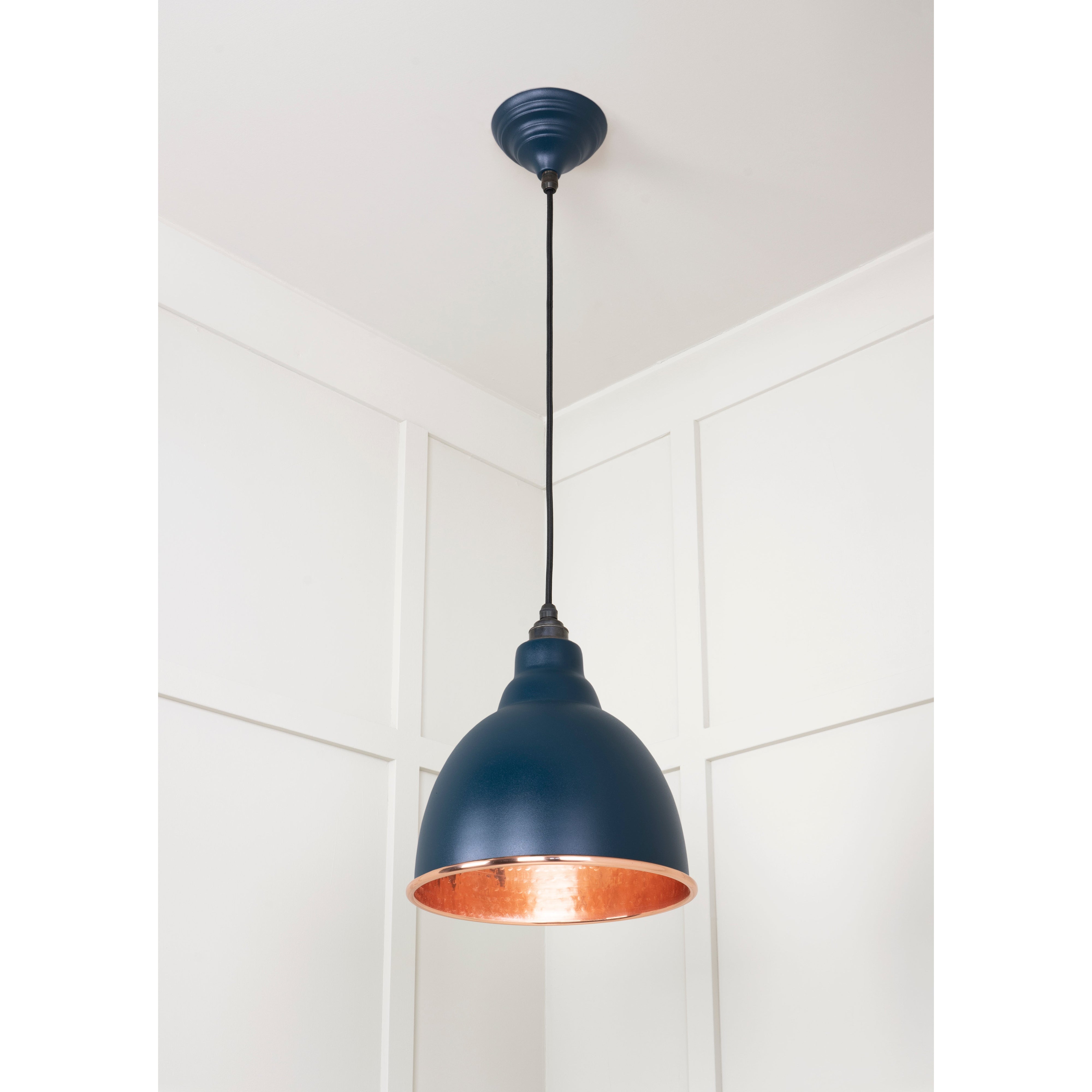 Hammered Copper Brindley Pendant in Dusk | From The Anvil-Brindley-Yester Home
