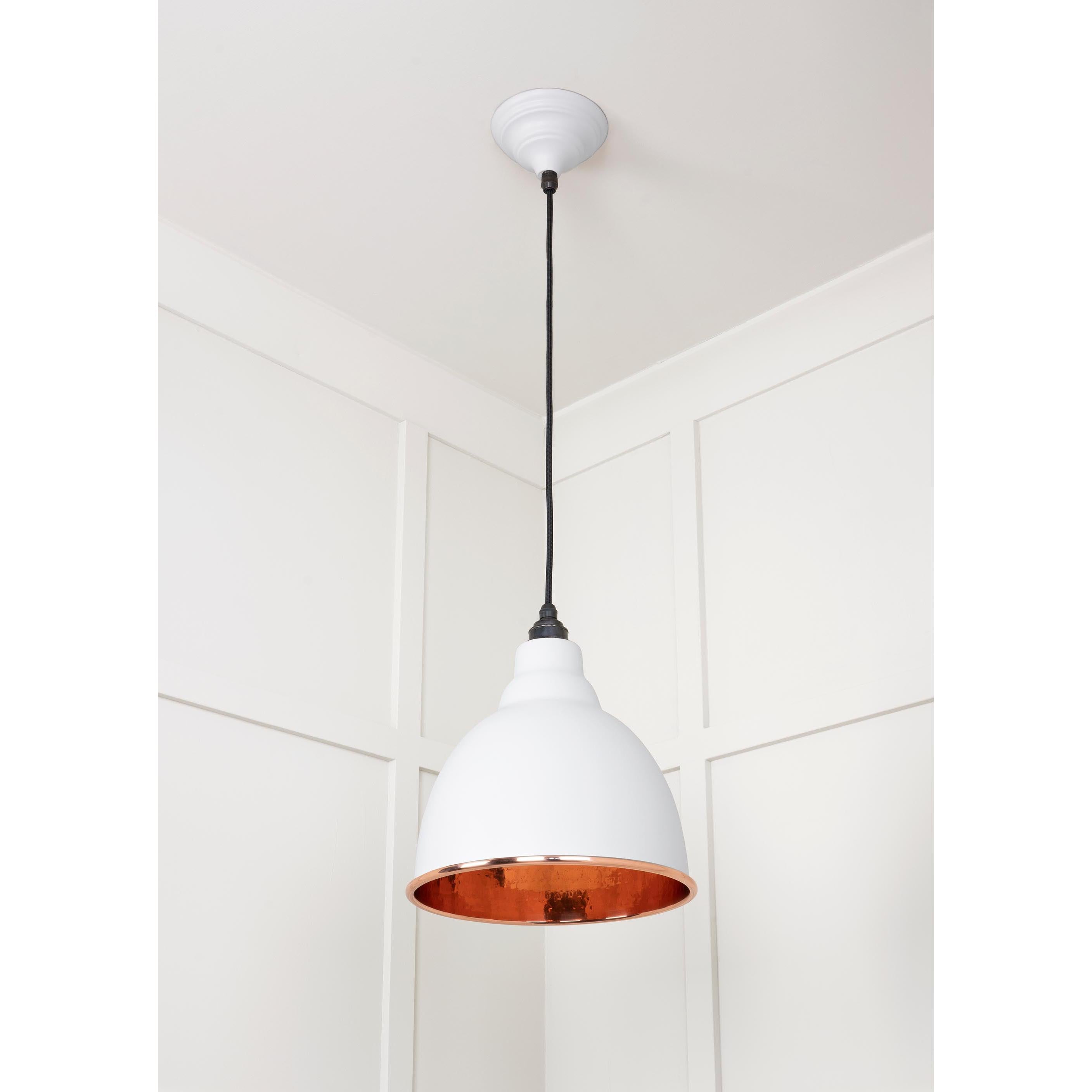 Hammered Copper Brindley Pendant in Flock | From The Anvil - Brindley - From The Anvil - Yester Home
