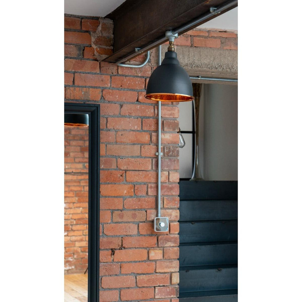 Hammered Copper Brindley Pendant in Slate | From The Anvil-Brindley-Yester Home