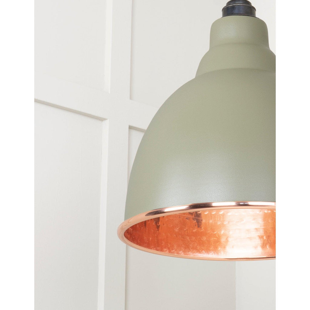 Hammered Copper Brindley Pendant in Tump | From The Anvil