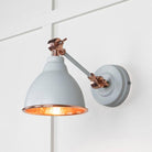 Hammered Copper Brindley Wall Light in Birch | From The Anvil-Wall Lights-Yester Home