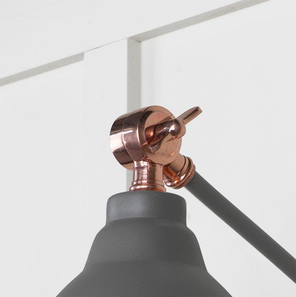 Hammered Copper Brindley Wall Light in Bluff | From The Anvil-Wall Lights-Yester Home