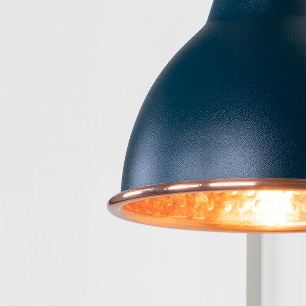 Hammered Copper Brindley Wall Light in Dusk | From The Anvil-Wall Lights-Yester Home
