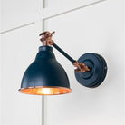 Hammered Copper Brindley Wall Light in Dusk | From The Anvil-Wall Lights-Yester Home