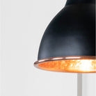 Hammered Copper Brindley Wall Light in Elan Black | From The Anvil - Wall Lights - From The Anvil - Yester Home