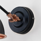 Hammered Copper Brindley Wall Light in Elan Black | From The Anvil - Wall Lights - From The Anvil - Yester Home
