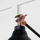 Hammered Copper Brindley Wall Light in Elan Black | From The Anvil-Wall Lights-Yester Home