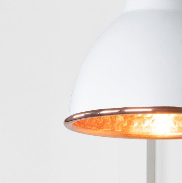 Hammered Copper Brindley Wall Light in Flock | From The Anvil-Wall Lights-Yester Home