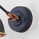 Hammered Copper Brindley Wall Light in Slate | From The Anvil - Wall Lights - From The Anvil - Yester Home