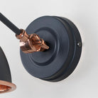 Hammered Copper Brindley Wall Light in Slate | From The Anvil-Wall Lights-Yester Home