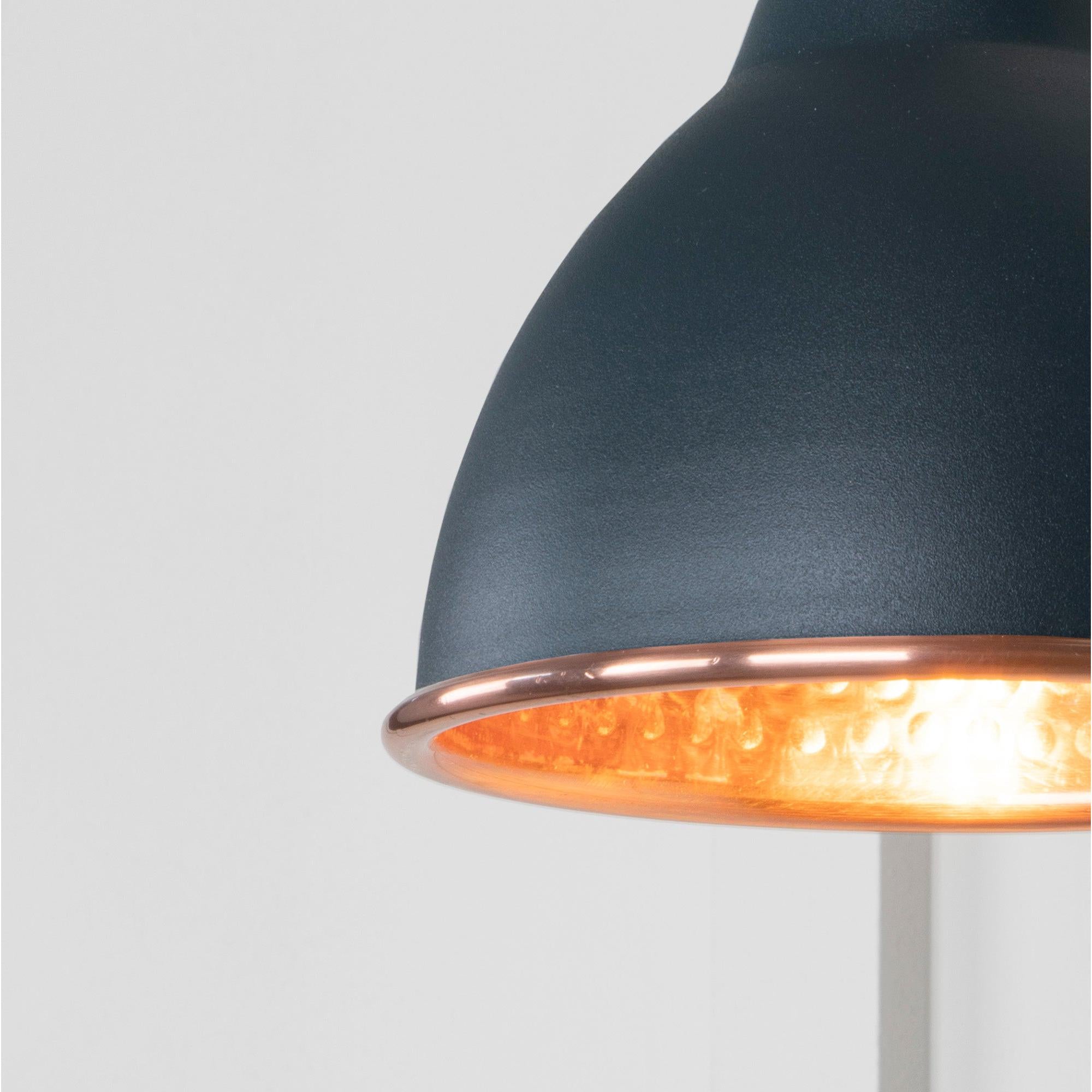Hammered Copper Brindley Wall Light in Soot | From The Anvil - Wall Lights - From The Anvil - Yester Home