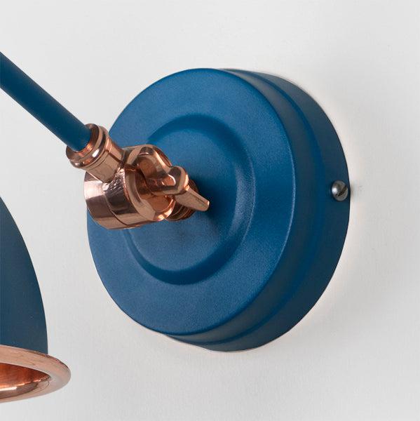 Hammered Copper Brindley Wall Light in Upstream | From The Anvil-Wall Lights-Yester Home