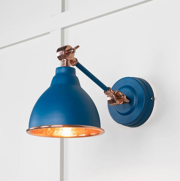 Hammered Copper Brindley Wall Light in Upstream | From The Anvil-Wall Lights-Yester Home