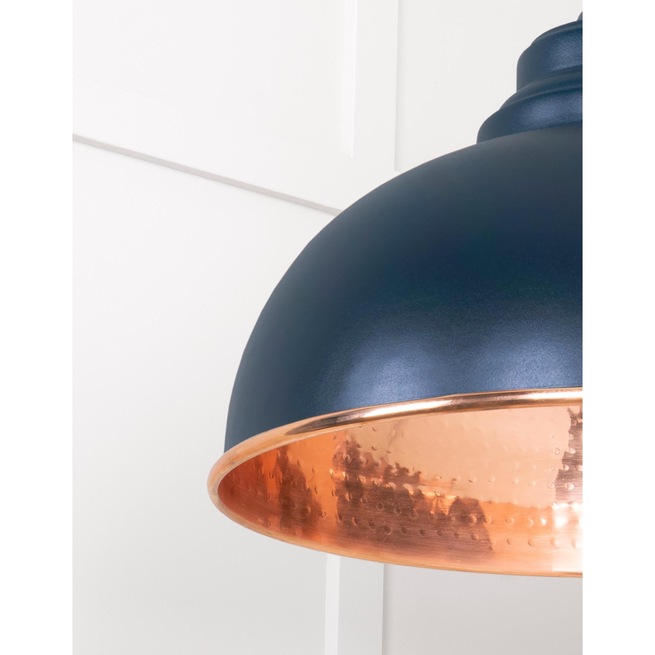 Hammered Copper Harborne Pendant in Dusk | From The Anvil - Harborne - From The Anvil - Yester Home