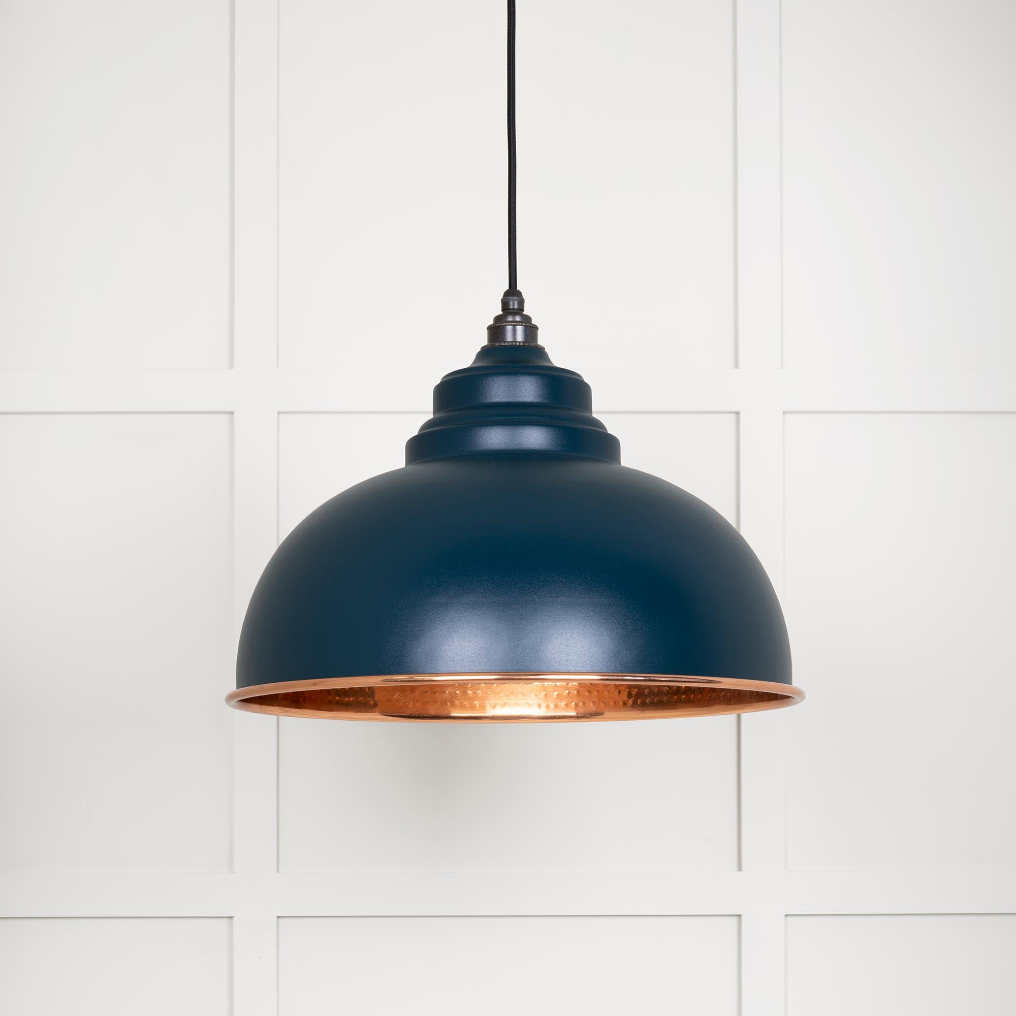 Hammered Copper Harborne Pendant in Dusk | From The Anvil - Harborne - From The Anvil - Yester Home