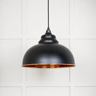 Hammered Copper Harborne Pendant in Elan Black | From The Anvil - Harborne - From The Anvil - Yester Home