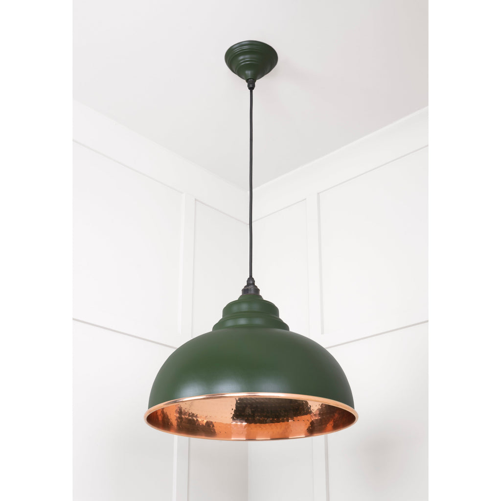 Hammered Copper Harborne Pendant in Heath | From The Anvil