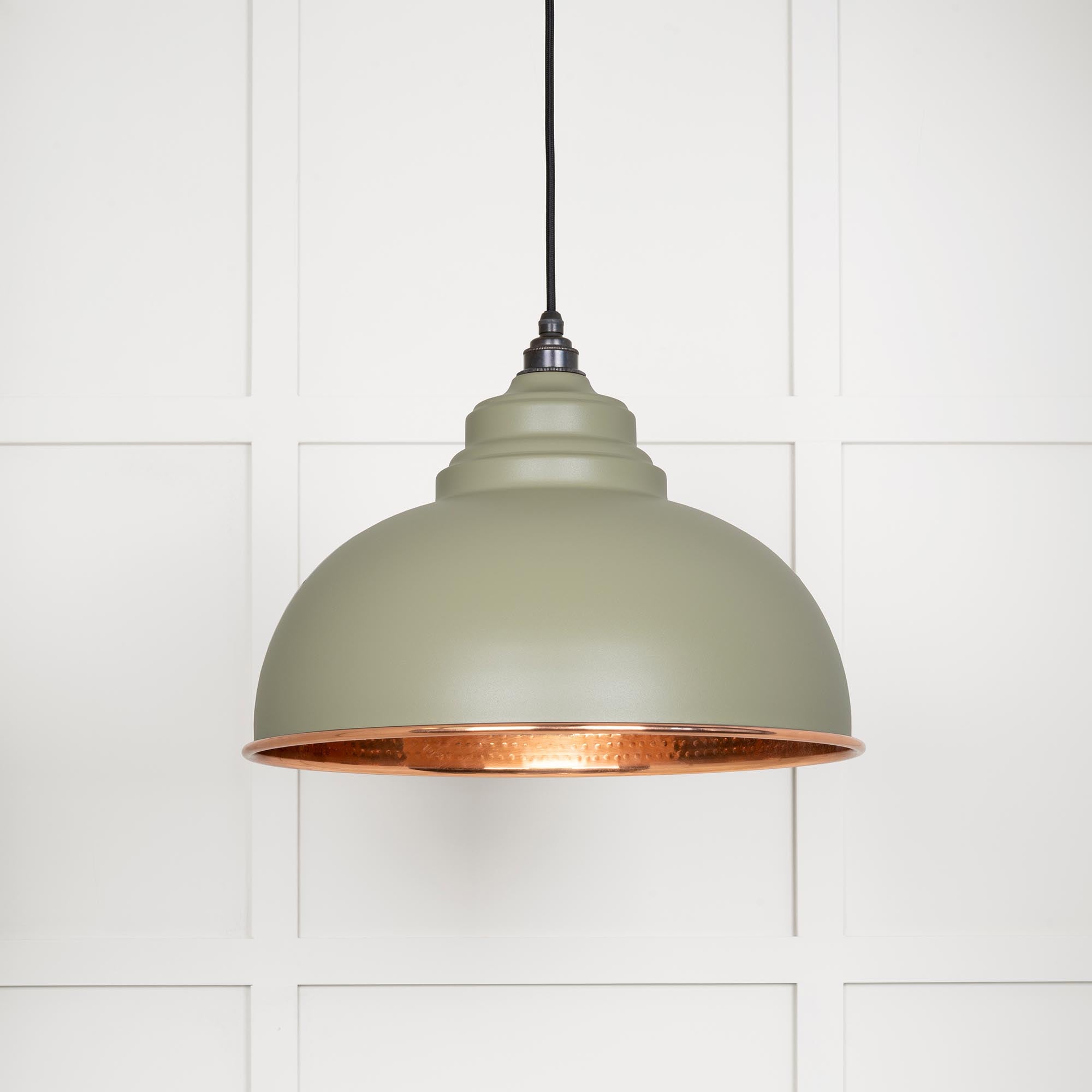 Hammered Copper Harborne Pendant in Tump | From The Anvil - Harborne - From The Anvil - Yester Home