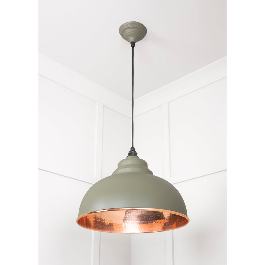 Hammered Copper Harborne Pendant in Tump | From The Anvil