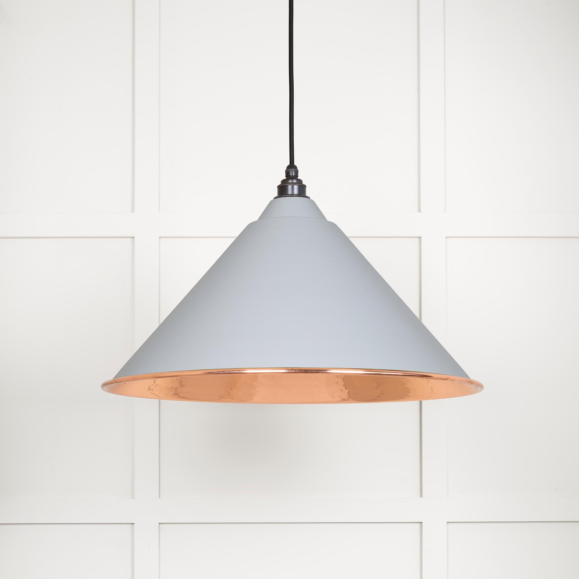 Hammered Copper Hockley Pendant in Birch | From The Anvil - Hockley - From The Anvil - Yester Home