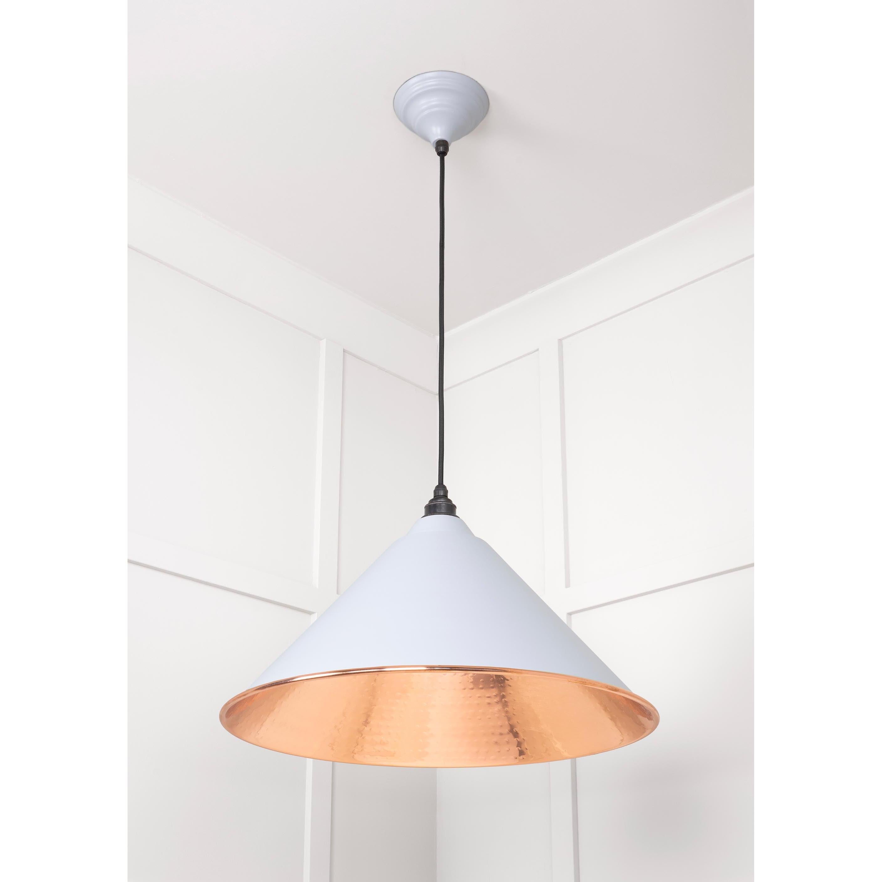 Hammered Copper Hockley Pendant in Birch | From The Anvil - Hockley - From The Anvil - Yester Home