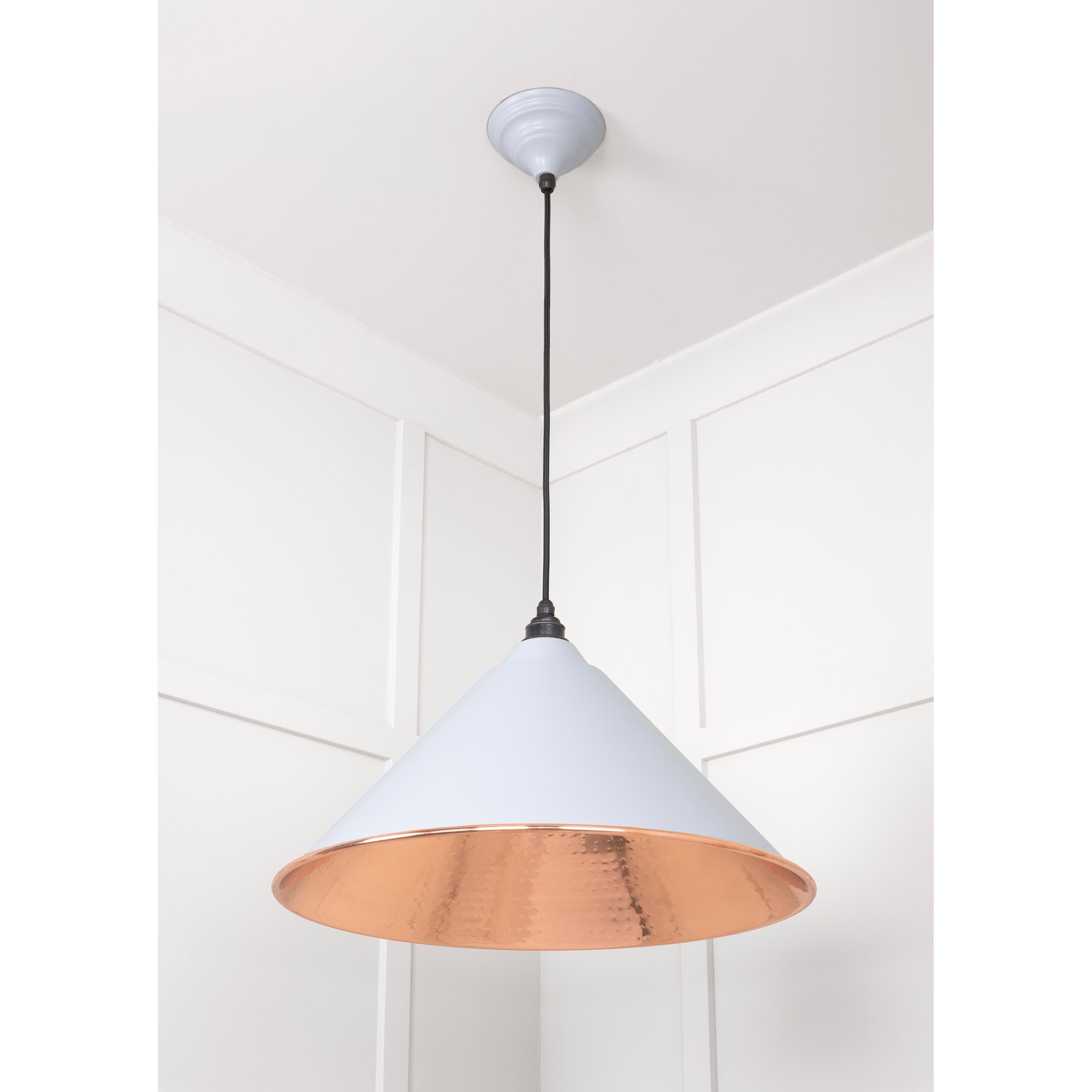Hammered Copper Hockley Pendant in Birch | From The Anvil - Hockley - From The Anvil - Yester Home