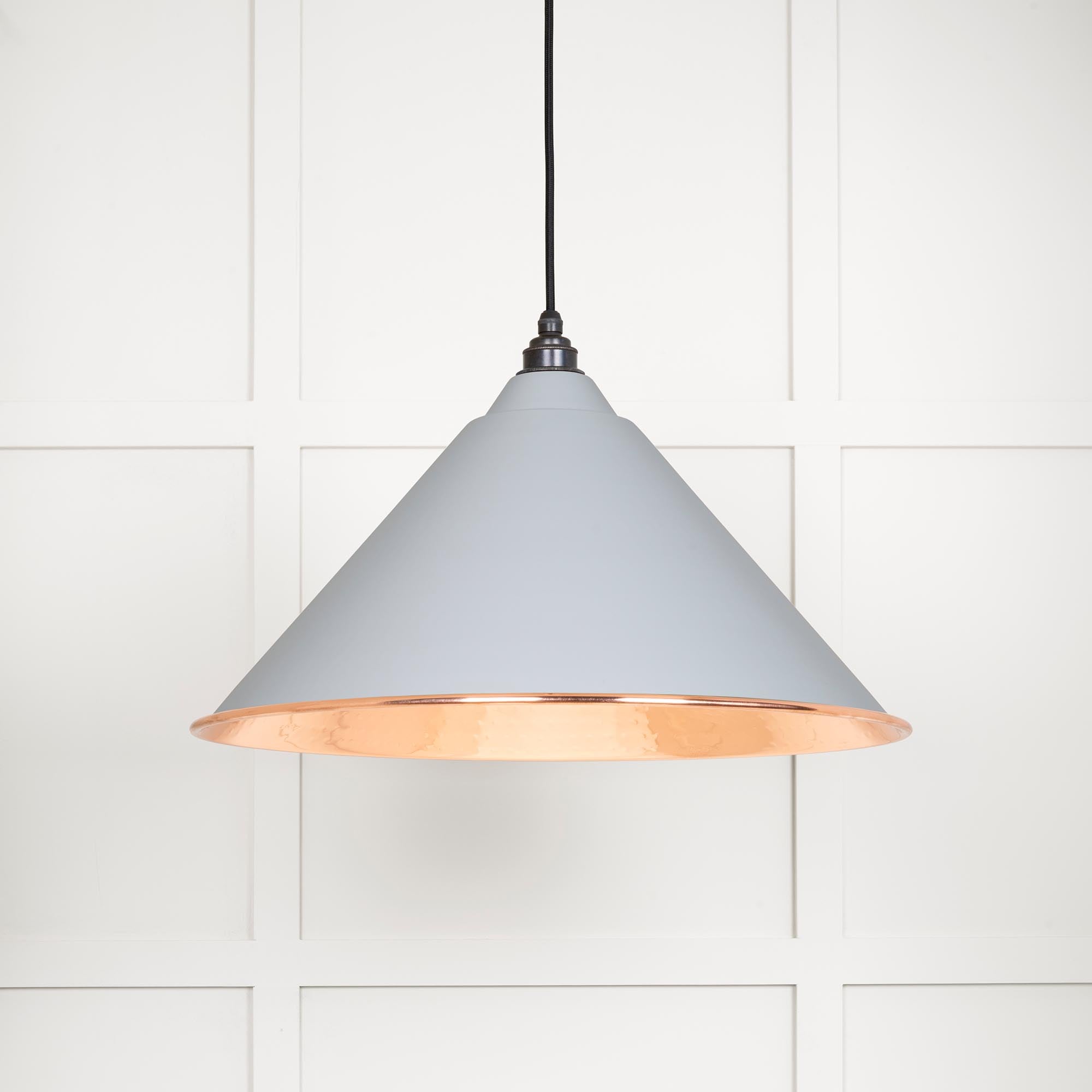 Hammered Copper Hockley Pendant in Birch | From The Anvil - Hockley - From The Anvil - Yester Home