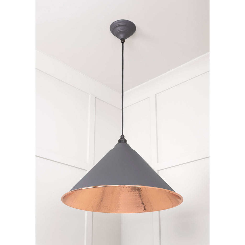 Hammered Copper Hockley Pendant in Bluff | From The Anvil-Hockley-Yester Home