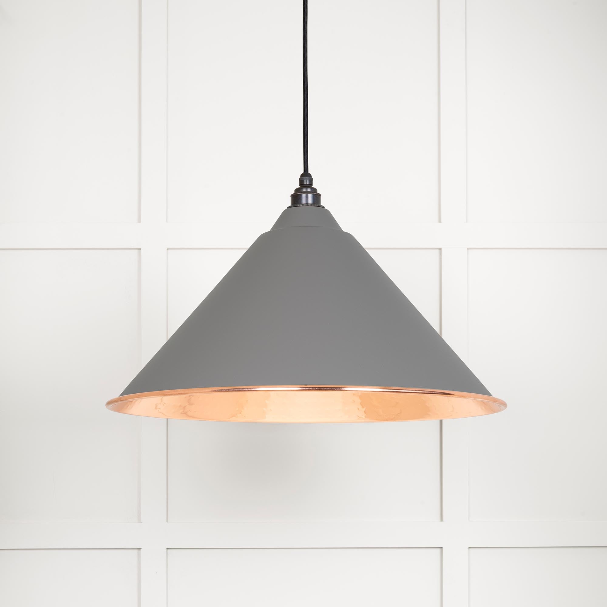 Hammered Copper Hockley Pendant in Bluff | From The Anvil - Hockley - From The Anvil - Yester Home