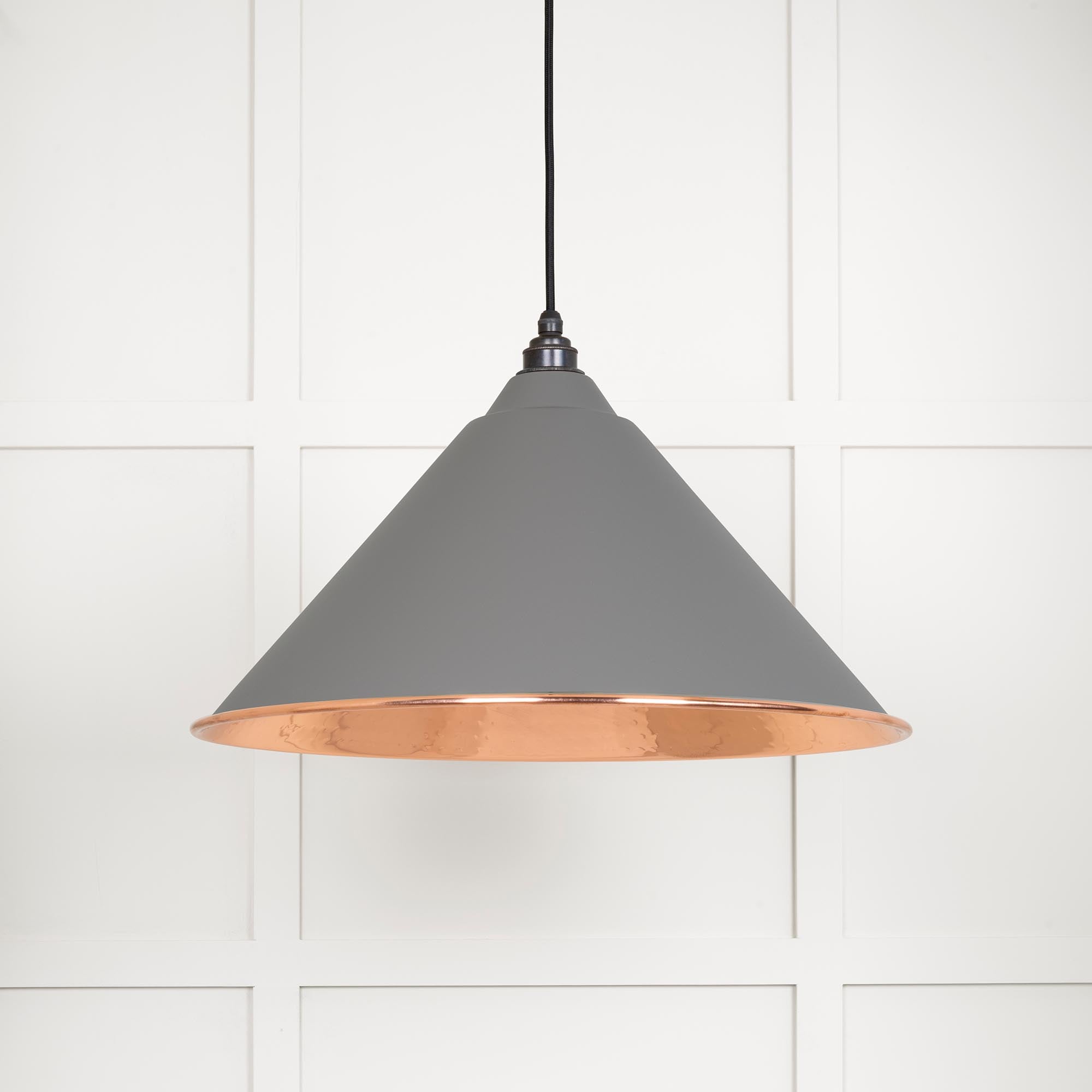 Hammered Copper Hockley Pendant in Bluff | From The Anvil - Hockley - From The Anvil - Yester Home