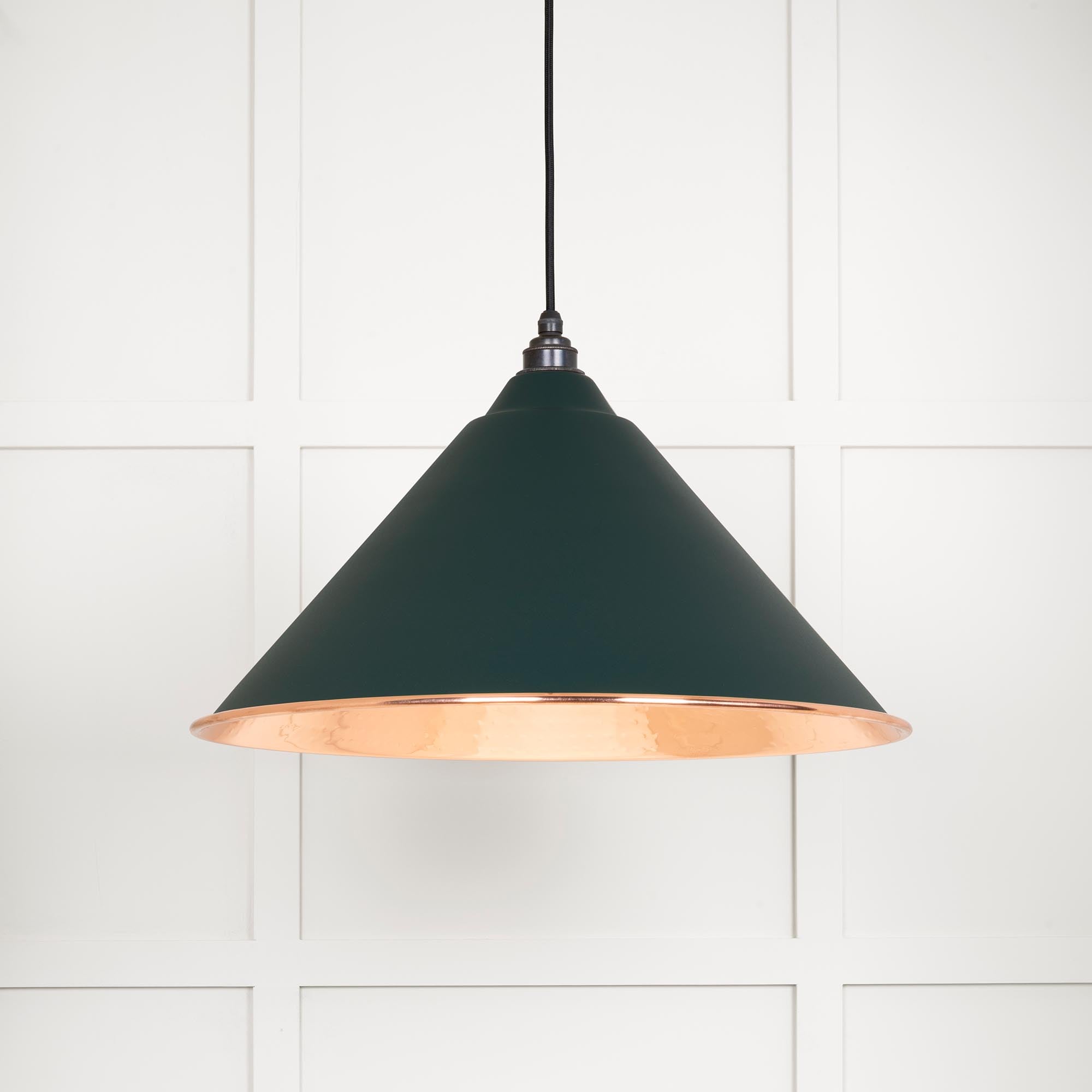 Hammered Copper Hockley Pendant in Dingle  | From The Anvil - Hockley - From The Anvil - Yester Home