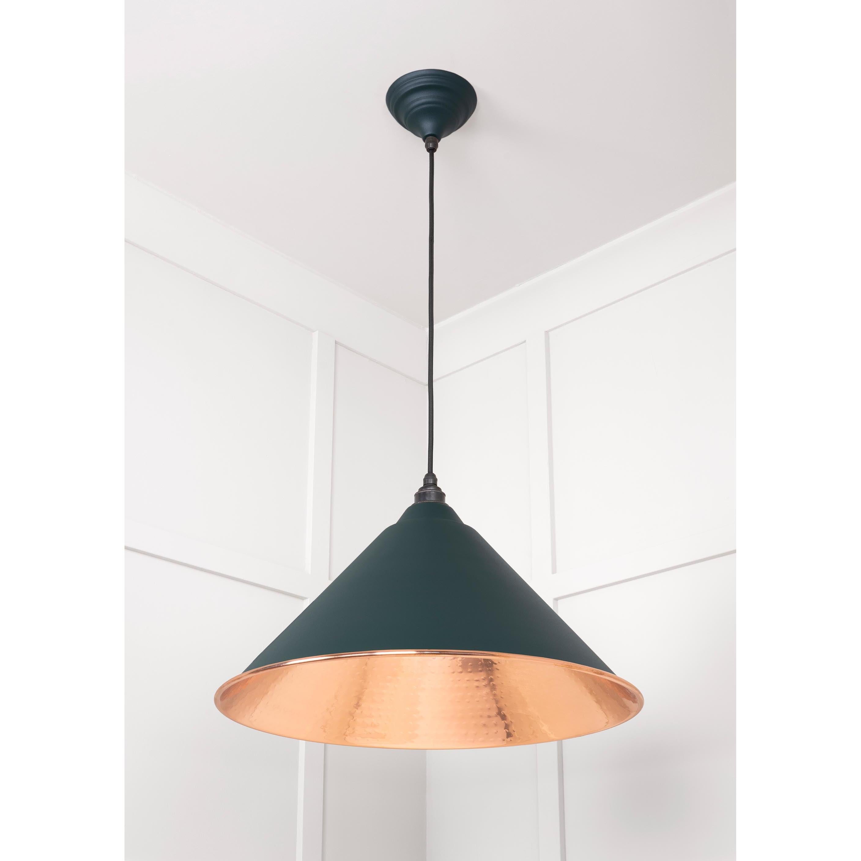 Hammered Copper Hockley Pendant in Dingle  | From The Anvil - Hockley - From The Anvil - Yester Home
