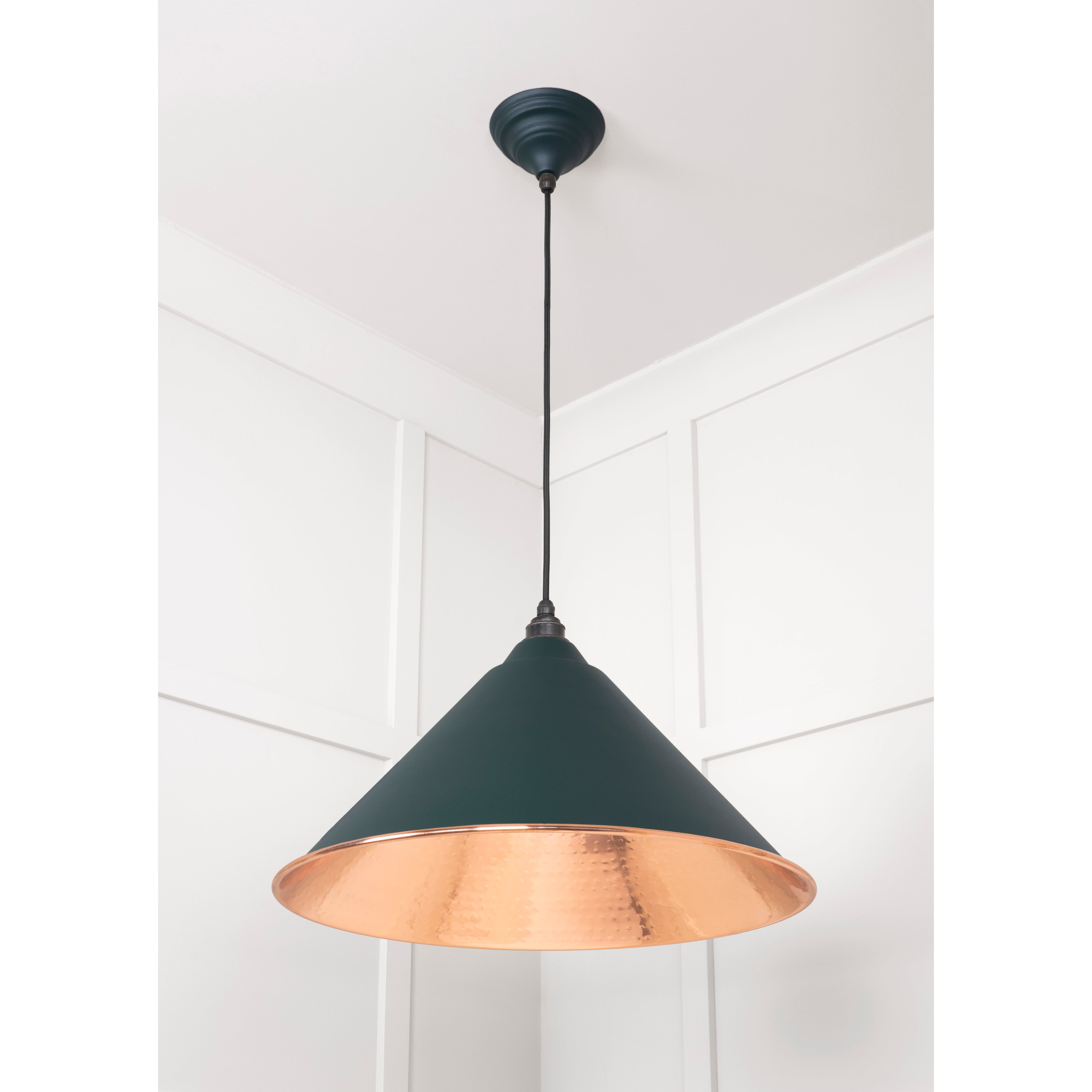 Hammered Copper Hockley Pendant in Dingle | From The Anvil-Hockley-Yester Home