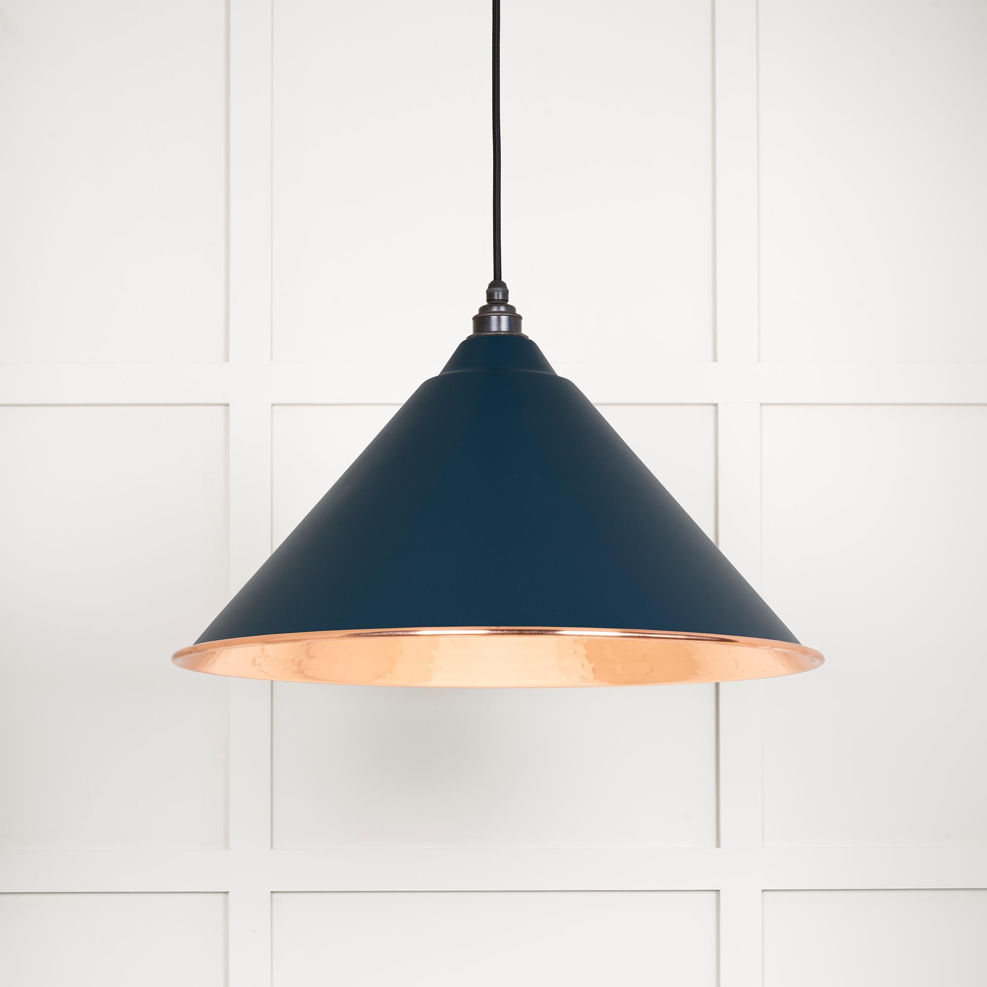 Hammered Copper Hockley Pendant in Dusk | From The Anvil - Hockley - From The Anvil - Yester Home