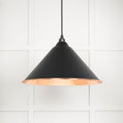 Hammered Copper Hockley Pendant in Elan Black | From The Anvil - Hockley - From The Anvil - Yester Home