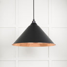Hammered Copper Hockley Pendant in Elan Black | From The Anvil - Hockley - From The Anvil - Yester Home
