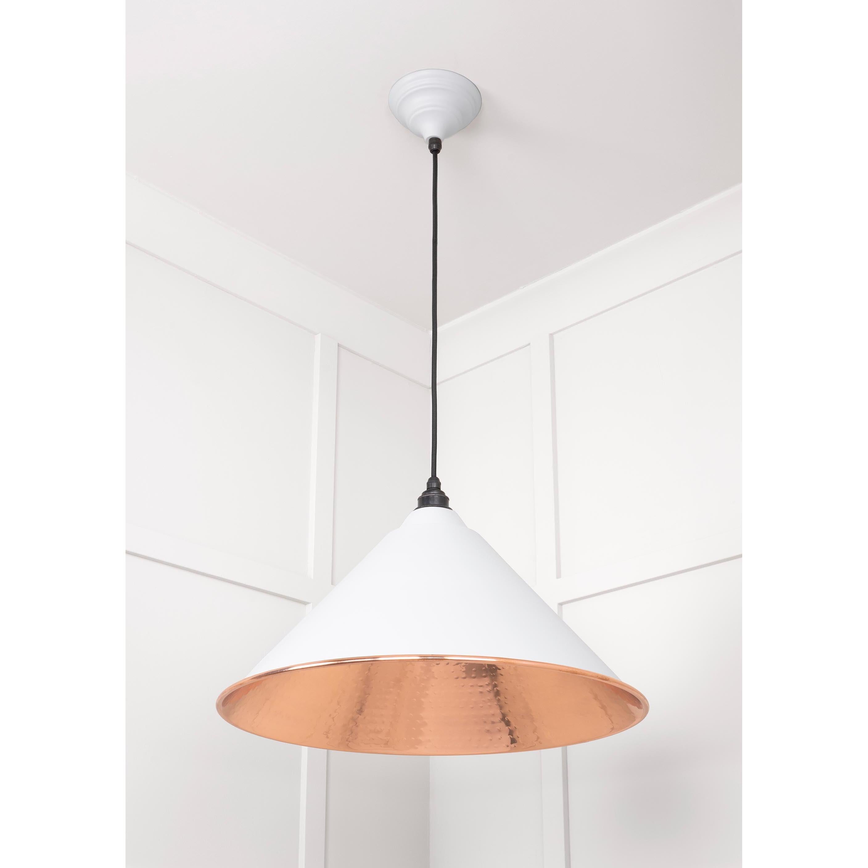 Hammered Copper Hockley Pendant in Flock | From The Anvil - Hockley - From The Anvil - Yester Home